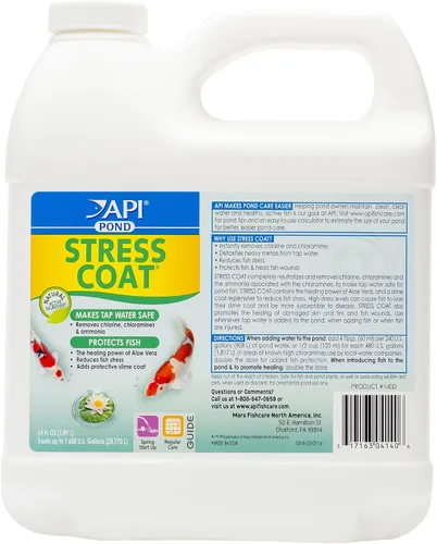 Vista 9 de API POND STRESS COAT - Acondicionador de agua para estanque, botella de 16 onzas