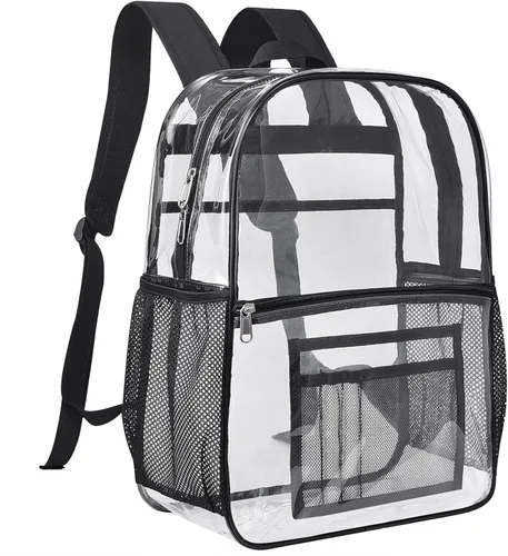 Vista 16 de Mochila transparente USPECLARE aprobada para estadio 12×6×12, Bolso transparente resistente al agua para eventos de estadio, conciertos, trabajo