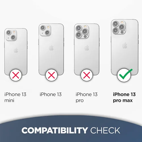Vista 2 de Encased Funda para cinturón diseñada para iPhone 13 PRO MAX funda transparente con clip de funda (funda transparente con soporte para teléfono)