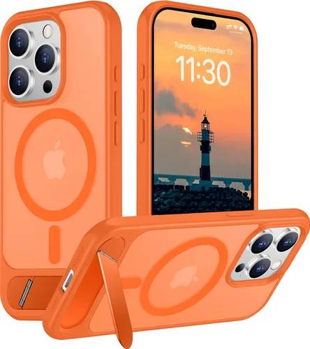 Vista 182 de Funda para iPhone 11 con compatibilidad magnética, [Soporte invisible incorporado][Compatible con MagSafe]