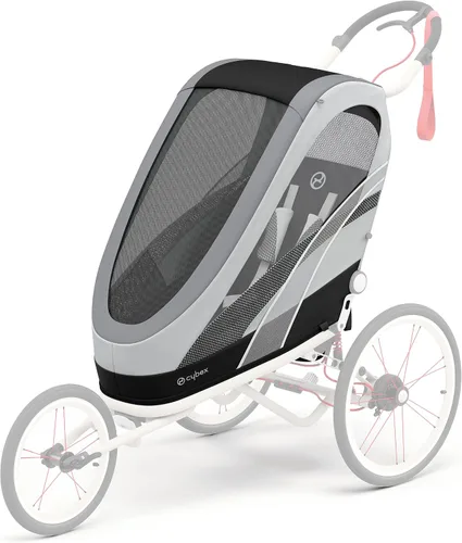 Vista 30 de CYBEX ZENO - Remolque multideportivo 4 en 1, plegado compacto, suspensión de conducción suave y neumáticos llenos de aire, remolque de bebé durante