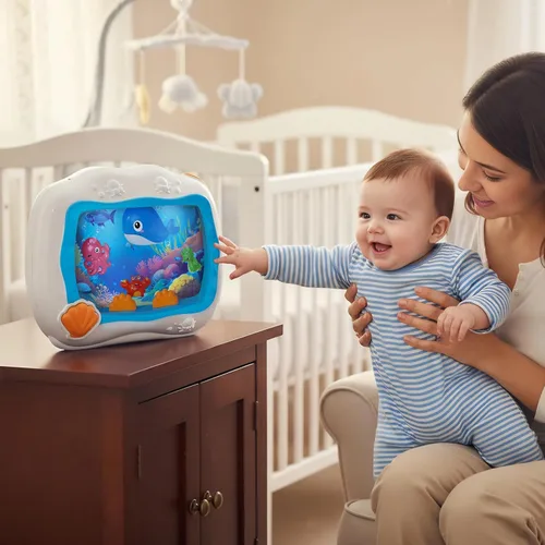 Vista 7 de Juguete musical para dormir para bebés con sonidos ligeros y relajantes Azul