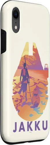 Vista 12 de Funda de relleno para iPhone 15 Star Wars Jakku Millennium Falcon