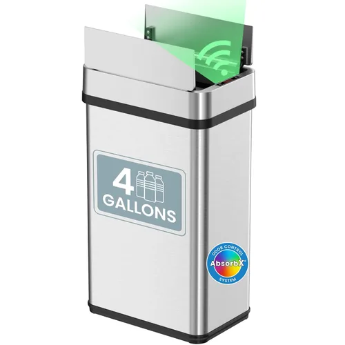 Vista 16 de iTouchless - Cubo de basura para cocina de 13 galones, con sensor, con ruedas