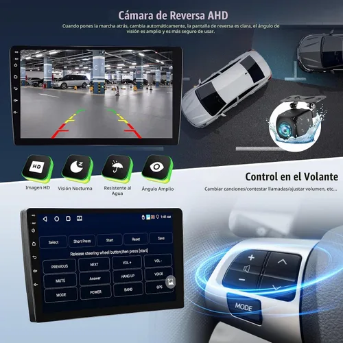 Vista 4 de [4G+64G] Radio de coche para Mazda 2 2007-2014 con CarPlay Android Auto, pantalla táctil de 9 pulgadas, Android 15 Mazda 2 estéreo para automóvil