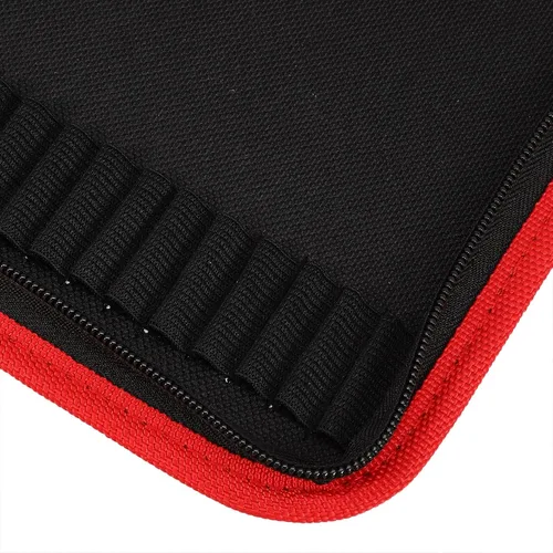Vista 9 de VALICLUD Canvas Tool Pouch Organizer for Drill Bits and Screwdrivers Portable Storage Bag for Craftsmen DIY Garage Car and Truck Use Heavy Duty