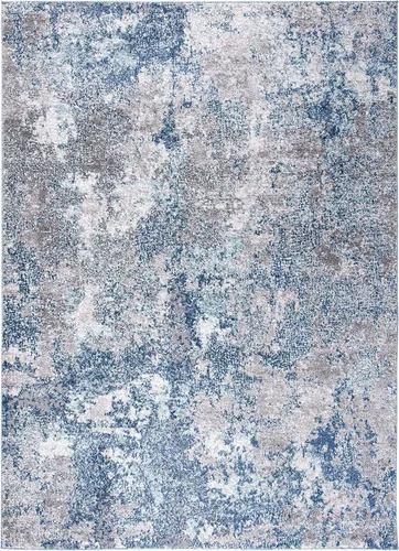 Vista 19 de SAFAVIEH Aston Collection - Alfombra decorativa, 2 x 5 pies, gris claro y gris, diseño abstracto moderno, no desprende pelusa y de fácil cuidado