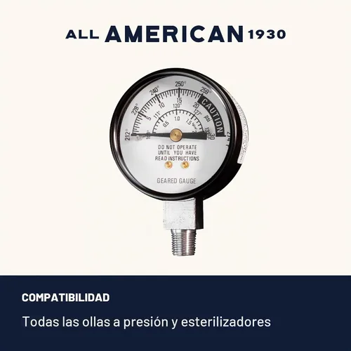 Vista 2 de Todos los medidores de vapor de la olla a presión americana.