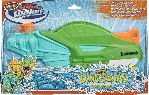 Vista 4 de NERF Super Soaker DinoSquad - Pistola de agua para juegos de verano al aire libre, para niños, adolescentes y adultos