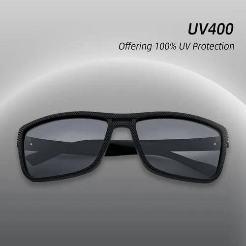Vista 2 de Leaead Polarized Sunglasses for Men TR90 Rectangular Frame UV400 Protection Driving Mens Sun Glasses