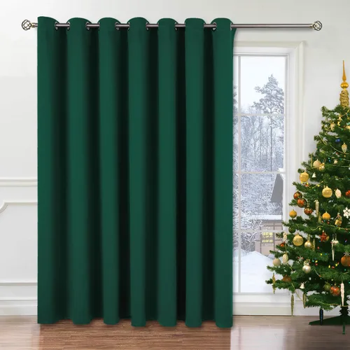 Vista 11 de BGment Cortina Oscurecedora para Puerta Corredera, Cortina Divisoria Opaca Ancha para Sala de Estar de 84 Pulgadas de Largo, Cortina Térmica de Rosa