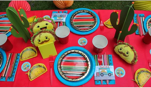Vista 5 de Fun Express Taco - Juego de 12 peluches pequeños y bonitos de peluche para decoración de fiestas de tacos Recuerdos de fiesta y juguetes mexicanos