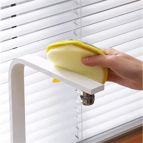 Vista 5 de Paquete de 5 esponjas de doble cara de microfibra que no rayan para limpiar esponjas reutilizables multiusos para platos, ollas y sartenes