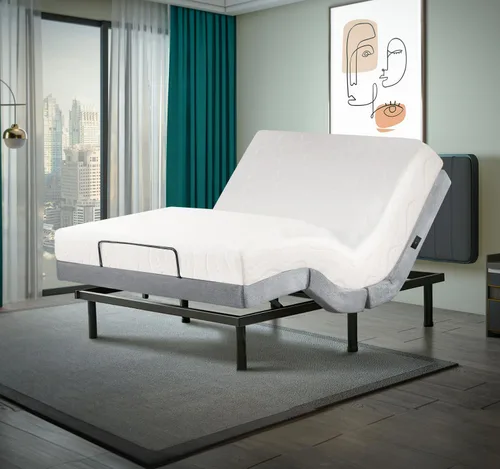 Vista 10 de Irvine Home Collection Base de cama ajustable de tamaño individual XL, características cargadas, gravedad cero, sin ronquidos, posiciones de memoria