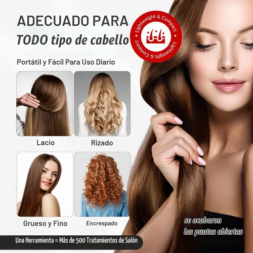 Vista 3 de Split-Ender Mini 2 – Recortadora de Puntas Abiertas original inalámbrica para cabello seco, dañado, quebradizo, rizado, encrespado o lacio