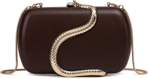 Vista 25 de Bolso de mano de piel sintética desmontable con cadena cruzada, bolso de noche, bolso de mano para mujer, formal, boda, fiesta, baile de graduación