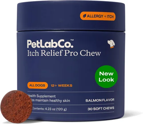 Vista 7 de PetLab Co. Itch Relief Chew Pro, 30 masticables suaves, paquete de 2, cerdo