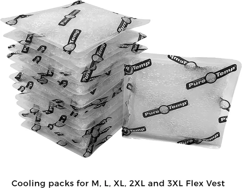 Vista 4 de Glacier Tek Chaleco Flex Cool con paquetes de enfriamiento no tóxicos