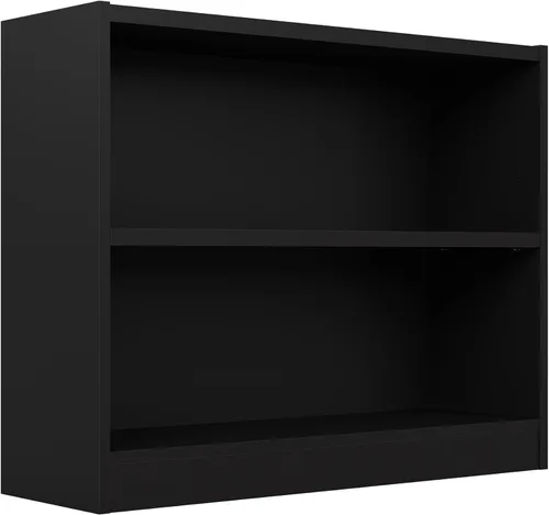 Vista 14 de Bush Furniture Universal - Estantería pequeña de 2 estantes en acabado gris ceniza, estantería de almacenamiento bajo y exhibición