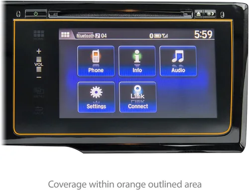 Vista 2 de BoxWave Protector de pantalla compatible con Honda 2015 Fit EX panel frontal – ClearTouch Crystal (paquete de 2), película HD Skin – Escudos
