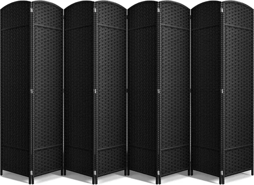 Vista 18 de Sorbus Divisor de habitación de 4 paneles de 6 pies de alto, pantalla de privacidad, paneles dobles extra anchos con bisagras, diseño de malla