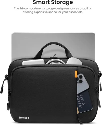 Vista 13 de tomtoc estuche de transporte 360 para laptop de 14 pulgadas MacBook Pro M5/M4/M3/M2/M1 Pro/Max A3434 A3112 A3401 A3185 A2992, bolsa de hombro