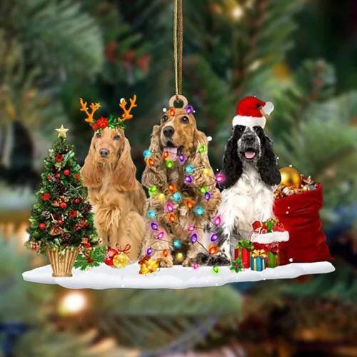 Vista 131 de Nazenti Adorno de Navidad personalizado con amigos Affenpinscher – Adorno de perro personalizado para amantes de las mascotas, acrílico plano