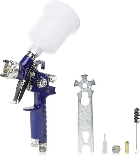 Vista 2 de NEIKO 31207A HVLP Mini pistola pulverizadora de aire con alimentación por gravedad Tamaño de boquilla de 0,4 pulgadas 125 cc