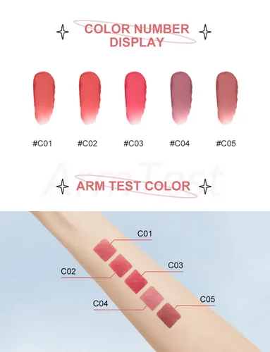 Vista 4 de INTO YOU Lápiz labial mate, Super Stay para mujer, tinte de labios de larga duración, impermeable, barro de labios, suave y ligero, mousse de C1