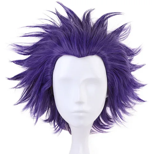 Vista 20 de Anogol Peluca de cabello corto, color rojo, cosplay; pelucas platinadas, ombre, de cabello sintético para vestido elegante 1B Negro