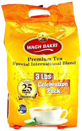 Vista 7 de Mezcla de té internacional Wagh Bakri, calidad superior, 2 libras