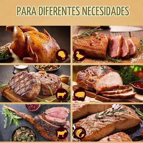 Vista 7 de Jeringa para Pavo, Jeringa de Acero Inoxidable para Cocinar con Inyectores de Marinada, Jeringa, Brocha para Untar, Cepillo de Limpieza Grueso