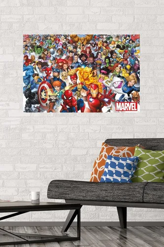 Vista 2 de Trends International Póster de pared de Marvel Comics - The Marvel Lineup 2023