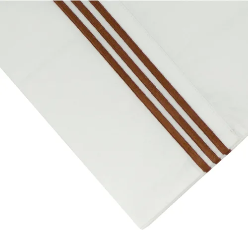 Vista 8 de Pointehaven Funda de almohada bordada de algodón egipcio de 300 hilos (negro, estándar)