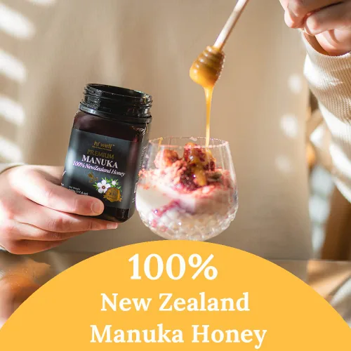 Vista 2 de (Paquete de 2) Hi Well Premium Manuka 100% miel de Nueva Zelanda MGO830+ 500 g (17.6 oz)