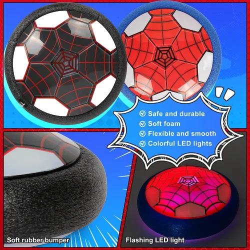 Vista 2 de Balón de Fútbol Flotante, Paquete de 2 - Juguetes de Fútbol de Interior para Niños, Juegos Deportivos Geniales para Niños y Niñas, Regalos