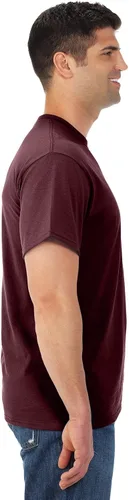 Vista 2 de Jerzees Camiseta pesada con cuello redondo y bolsillo en el pecho para hombre