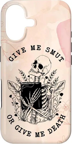 Vista 32 de iPhone 16 Romance Book Lover Smut Reader Give Me Smut Or Give Me Death Case