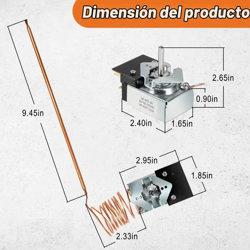 Vista 7 de Termostato compatible con SA-465-36 para plancha Star Max
