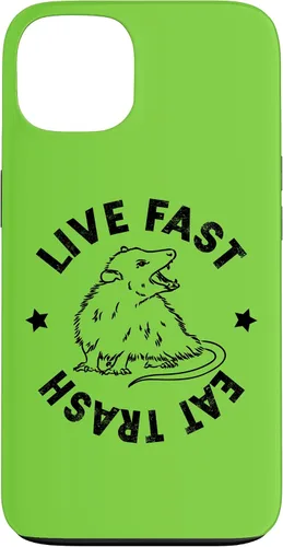Vista 7 de iPhone 16 Funny Live Fast Eat Trash Possum Lover Case