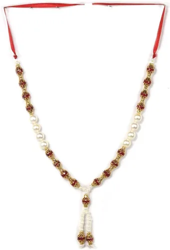 Vista 8 de ASHIRWAD Guirnalda de flores artificiales de 9 pulgadas, cinta de cuentas, pequeña estatua de ídolo grande mala, artículos indios Pooja Diwali Puja