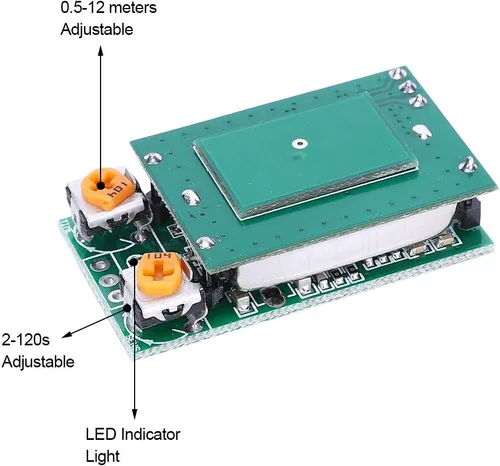 Vista 3 de LiebeWH Módulo 5.8GHz DC5V del interruptor del sensor de la microonda para la detección de movimiento