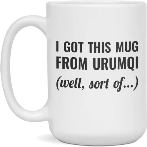 Vista 3 de I got this mug from Urumqi Ceramic Coffee Mug, 11-Ounce White