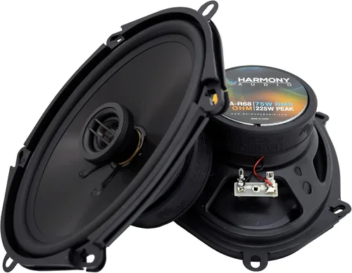 Vista 3 de Harmony Audio Paquete compatible con Ford Mustang 1999-2004 (2) HA-R68 5x7 6x8 Paquete de actualización de repuesto de altavoz de fábrica de 225 W