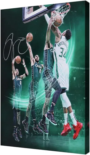 Vista 15 de Póster firmado de baloncesto de la superestrella Jalen Brunson para habitación de niños, fans, decoración de pared del dormitorio, carteles