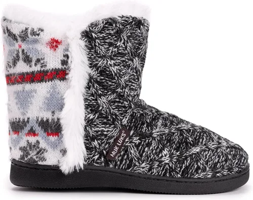 Vista 3 de MUK LUKS Pantuflas Cheyenne para mujer