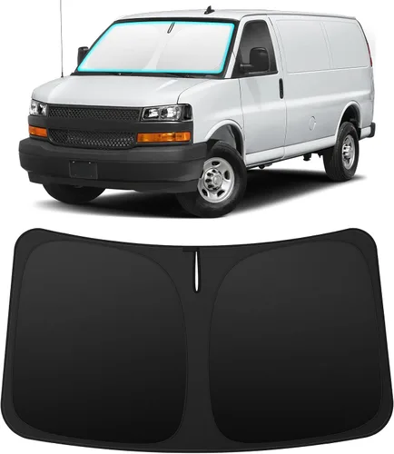 Vista 100 de INSAUTO Accesorios para parasol de parabrisas de ajuste personalizado para Acura RDX 2019-2026, parasol plegable para ventana delantera, reflector