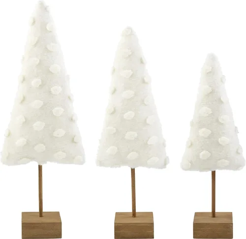 Vista 2 de Mud Pie White Dot - Mesa para árbol de Navidad, tamaño grande