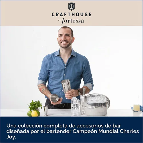 Vista 5 de Crafthouse by Fortessa - Caja de cristal para ahumar cóctel con ahumador de mano