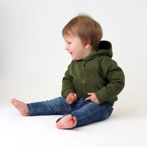 Vista 2 de ZOELNIC Ropa con capucha para bebé niño para otoño e invierno, sudadera de manga larga con estampado de letras